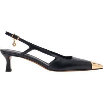 Maje Smooth leather slingback pumps in Black at Nordstrom, Size 37B Eu