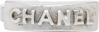 Chanel Silver Metal Band Ring (Pre-Owned)