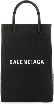 Balenciaga Black Logo Tote