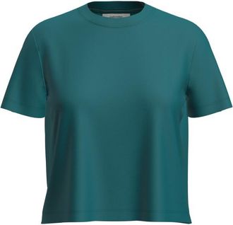 Icebreaker Merino 150 Tech Lite III S/S Crop Tee Merinoshirt f&uuml;r Damen | t&uuml;rkis/blau