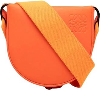 Loewe Pre-owned Cross Body Bags, female, Orange, Size: ONE SIZE Pre-owned The Heel Crossbody Bag
