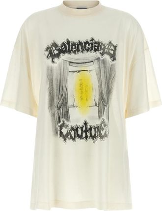 Balenciaga White Shaped Salon De Couture T-shirt