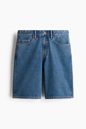 H&M Denimshorts in Relaxed Fit - Denimblau