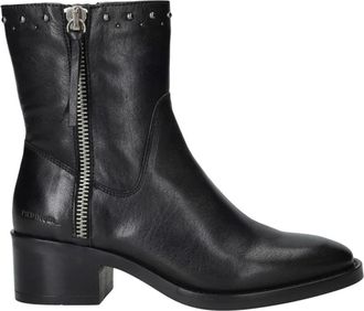 PIEDI NUD 1 Zoe 01.07 Enkellaarsjes - Dames - Laarzen met Hak - Zwart - 39 EU - Leer - Schoenen