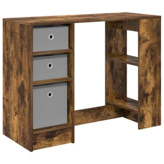 vidaXL Escritorio Roble Ahumado 100 X 40 X 75 Cm Madera De Ingenier&iacute;a Vidaxl