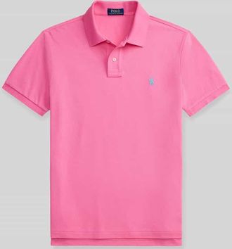 Polo Ralph Lauren Slim Fit Poloshirt aus reiner Baumwolle in Pink, Gr&ouml;&szlig;e XXL