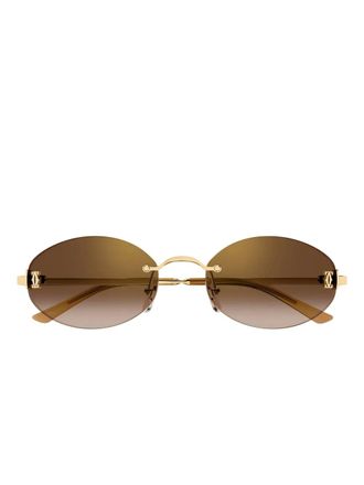 Cartier Core Range sunglasses - unisex - Metal - 55 - Gold