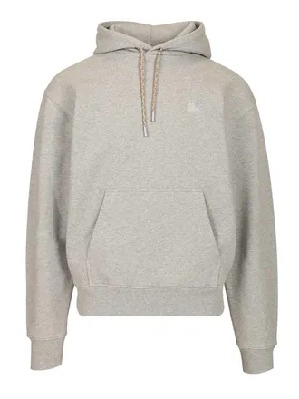 Burberry Cotton Hoodie Sweatshirts Grey-Uomo
