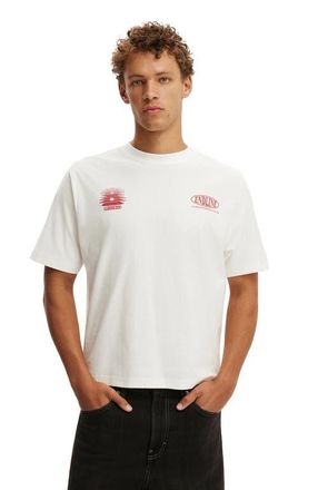 Cotton On Mens Cropped Fit Graphic T-Shirt in Vintage White Performance at Nordstrom, Size Xx-Large