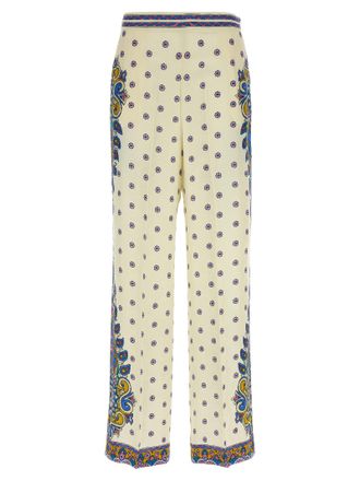 Etro White Viscose Casual Womens Pants