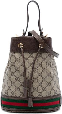Gucci Pre-owned Gucci Small GG Supreme Web Ophidia Bucket Bag Ladies 85DYUGYIMCSXH0FS