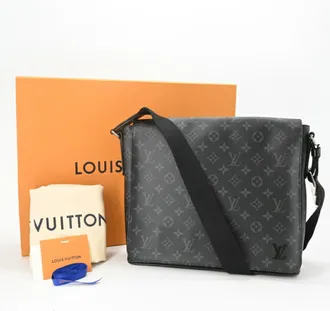 Louis Vuitton Black Monogram Eclipse Messenger Bag Shoulder Bag (Pre-Owned)