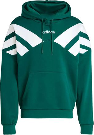 adidas 3-stripe logo hoodie - men - Recycled Polyester/Cotton - S - COLLEGIATE GREEN