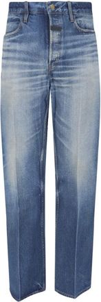 Fear of God Straight Logo Jeans - Blue