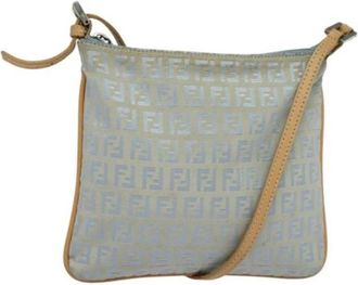 Fendi Pre-owned Canvas Cross Body Bag - Dames - Vintage Schoudertas - Blauw - ONE Size - Vintage