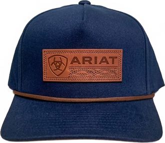 Ariat Mens Flexfit Snap Back Cap In Patch Navy