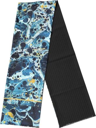 Dolce & Gabbana Marble Print Neck Wrap Foulard Sjaal - Heren - Zijden sjaals - Veelkleurig - ONE Size - Accessoires