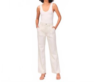 Abercrombie & Fitch Curve Love 90S Pleated Ultra High Rise Relaxed Jeans In Blue