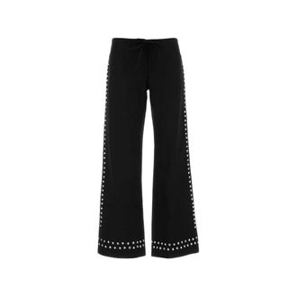 Gimaguas Delya Studded Broeken - Dames - Broeken - Zwart - Maat: M Katoen
