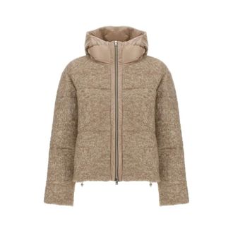 Herno Giacca Resort in tessuto boucl&eacute; di alpaca - - Jackets - Donna - Beige - S