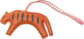 Herm&egrave;s Pre-owned Hermes Milo Lambskin RooRoo Tiger Bag Charm MM Ladies NQUJRJK6AWQO9I0A