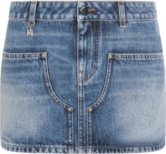 Amiri Charm-detail Mini Skirt