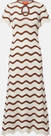 La DoubleJ Vestido midi Swing de croch&eacute; de algod&oacute;n