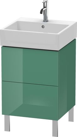 Duravit Duravit L-cube Mueble De Aseo Vertical 48,4 X 45,9 Cm, 2 Extra&iacute;bles, Para Vero Air 235050, Color: Jade Laca Alto Brillo - Lc677400303