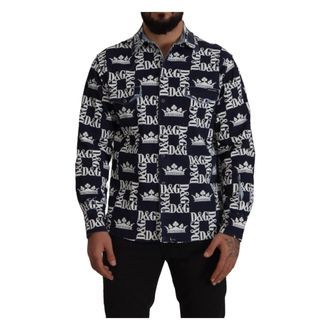Dolce & Gabbana Heren, Overhemden, Veelkleurig, Maat: XL Katoen