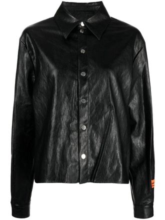 Heron Preston Glanzende blouse - Zwart