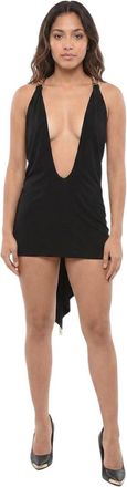 Dsquared2 Black Halter Neck Mini Dress
