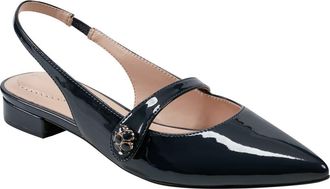 Bandolino Aubriana Slingback Mary Jane Pointed Toe Flat in Dbl01 at Nordstrom Rack, Size 5.5