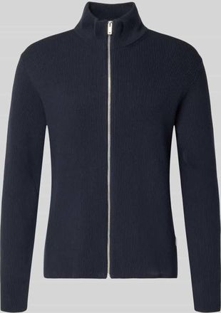 Lindbergh Lindbergh Cardigan mit Stehkragen und Rei&szlig;verschluss in Dunkelblau, Gr&ouml;&szlig;e XXXL