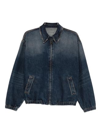 Prada zip-up denim jacket - Blue