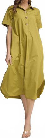 Entro Martini Shirt Dress In Olive