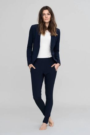 Kaffe Jillian Long Sleeve Regular Fit Blazer In Blue