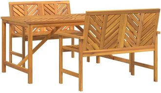 vidaXL Conjunto De Comedor De Jard&iacute;n 3 Pcs Marr&oacute;n Vidaxl