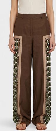 Tory Burch Pantaloni palazzo Tory Burch in seta stampata