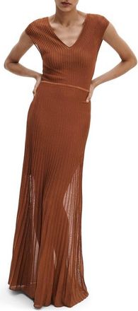 Rag & Bone Aubrey Maxi Dress in Rust at Nordstrom, Size Xx-Small