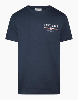 GANT Mens Graphic T - Shirt - Navy - Size: 42
