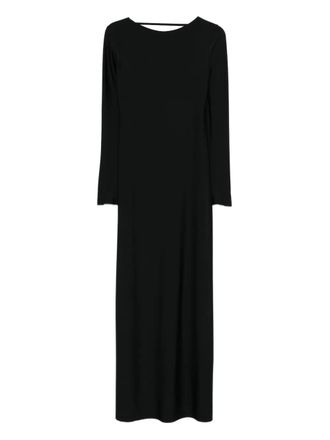 NU&Eacute; Sabrine long-sleeve maxi dress - Black