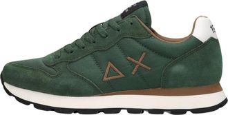 Sun 68 Groene TOM Solid Nylon Heren Sneakers - Heren - Sneakers - Groen - 41 EU - Nylon - Schoenen