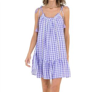 Maaji Seersucker Magnolia Short Dress In Purple