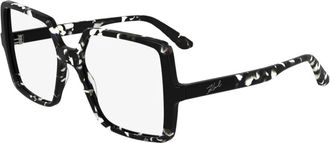 Karl Lagerfeld Vierkante Zonnebril - unisex - Brillen - Zwart - 54 MM - Accessoires