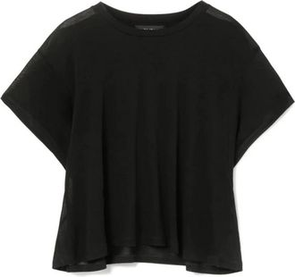 Dondup Stijlvol T-shirt - Dames - T-shirts - Zwart - S - Katoen - Tops