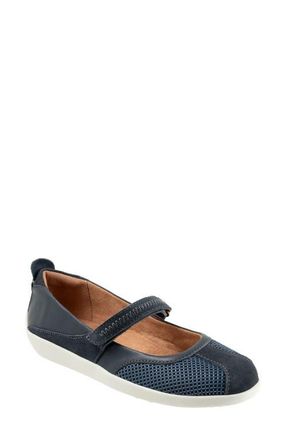 Softwalk Dayton Mary Jane Sneaker in Navy Suede at Nordstrom, Size 10.5