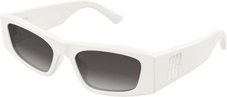Balenciaga BB0478S 004 Womens Sunglasses White Size 55