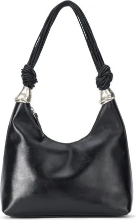 Staud Cuff Leather Shoulder Bag in Black at Nordstrom