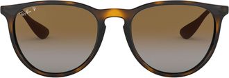 Ray-Ban Mens Erika Sunglasses, Polarized Brown Gradient, 54 mm UK