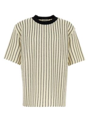 Jil Sander Embroidered Crochet T Shirt